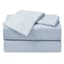 4-Piece Light Blue Microfiber Essential Sheet Set, Full