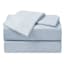 4-Piece Light Blue Microfiber Essential Sheet Set, King