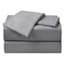 4-Piece Charcoal Grey Microfiber Essential Sheet Set, King