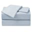 4-Piece Light Blue Microfiber Essential Sheet Set, Queen