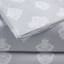 3-Piece Grey Damask Print Microfiber Essential Sheet Set, Twin