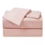4-Piece Pink Antimicrobial Cooling Microfiber Sheet Set, Twin