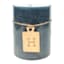 Honeybloom Dark Navy Blue Unscented Pillar Candle, 3x4