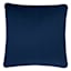 Dark Blue Chenille Braided Throw Pillow, 18"