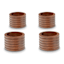 Crosby St. Set of 4 Wooden Napkin Rings