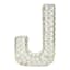 Clear Crystal Monogram Letter, J