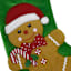 Gingerbread Boy Stocking, 20"