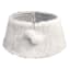White Faux Fur Tree Collar with Pom-Poms, 26"