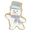 Mrs. Claus' Bakery Gingerbread Snowman, 6"