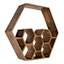 Honeybloom Wooden Wall Shelf, 20"