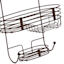 Linto Shower Caddy, Bronze