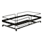 Sotto Matte Black Mirrored Rectangular Mirrored Vanity Tray