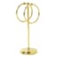 Spheres Gold Glazed 2-Ring Fingertip Towel Stand, 11.5"