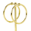 Spheres Gold Glazed 2-Ring Fingertip Towel Stand, 11.5"