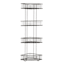Manhattan 4-Tier Corner Storage Stand, Matte Black