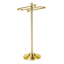 Clayton Fingertip Towel Stand, Shiny Gold