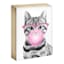 Pink Gum Cat Tabletop Art, 6x8