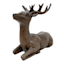 Homespun Holiday Brown Laying Deer Figurine, 7"