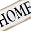 Home Wooden Wall Sign, 16x5
