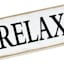 Relax Wooden Wall Sign, 16x5