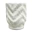 Found & Fable White Chevron Finial, 1.5"