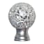Silver Mosaic Finial, 2"