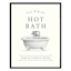 Framed Hot Bath Wall Art, 12x15
