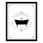 Framed The Bath House Wall Decor, 11x14