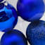 6-Count Blue Mix Shatterproof Ornaments, 100mm