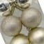16-Count Champagne Mix Shatterproof Ornaments, 70mm