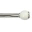 Chris 1" Diameter White Finish Window Tension Rod, 41-72"