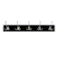 5-Hook Wall Hanger, Black