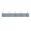 5-Hook Wall Hanger Rack, Grey