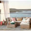 Found & Fable Hamptons All-Weather Wicker Outdoor Corner Chair with Cushion