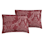 6-Piece Bellmead Red Jacquard Comforter Set, Queen