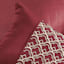 6-Piece Bellmead Red Jacquard Comforter Set, King