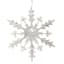 Silver Snowflake Ornament, 18"