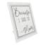 Because I Said So White Metal Sign, 6x8