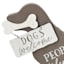 Dogs Welcome People Tolerated Wood Sign, 7"