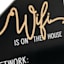 Wifi Is On The House Wood Sign, 8"