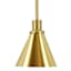 Honeybloom Brass Metal Hardwire Pendant Light, 7"