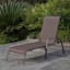 Stackable Brown Sling Patio Chaise Lounge Chair