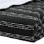 3-Piece Storm Black Cotton Quilt Set, Queen