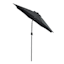 Black Crank & Tilt Round Patio Umbrella, 7.5'