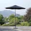 Black Crank & Tilt Round Patio Umbrella, 7.5'