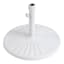 White Round Patio Umbrella Base, 40lb