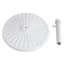 White Round Patio Umbrella Base, 40lb
