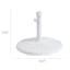 White Round Patio Umbrella Base, 40lb