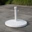 White Round Patio Umbrella Base, 40lb
