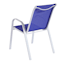 Stackable Sling Patio Chair, Cobalt Blue & White